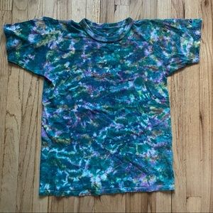Vintage champion tie dye tshirt streetwear supreme adidas Nike stussy handmade